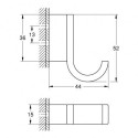 Крюк для гандбола GROHE Selection, 41039GN0