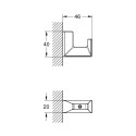 Kabliukas rankšluosčiui GROHE Selection Cube, 40782000