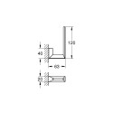 Tualetinio popieriaus laikiklis GROHE Selection Cube, 40784000