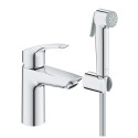 Смеситель для умывальника с ручным душем GROHE EuroSmart, 23124003