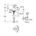 Käsidušiga valamusegisti GROHE EuroSmart, 23124003