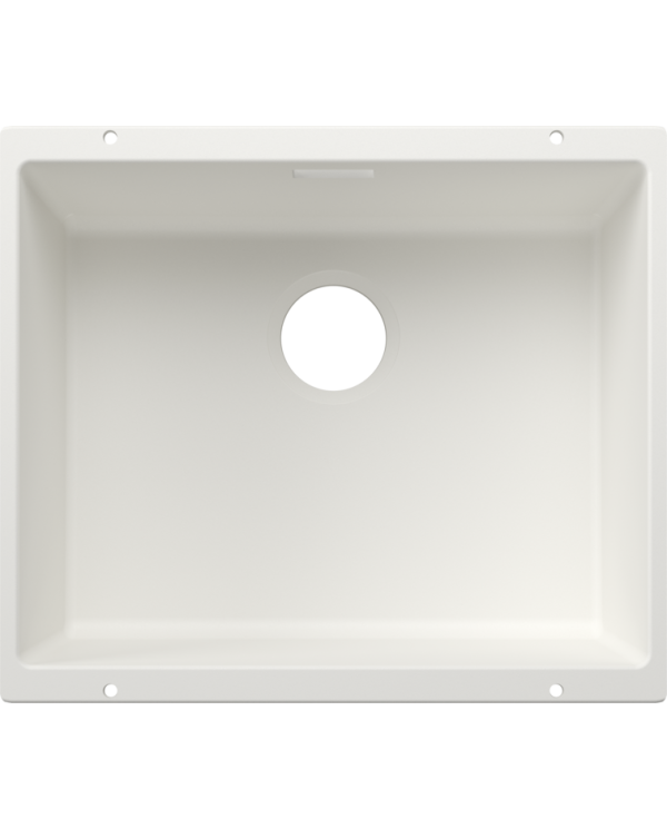 Undermount sink BLANCO Subline 500-U, 53x40 cm, white, without waste valve
