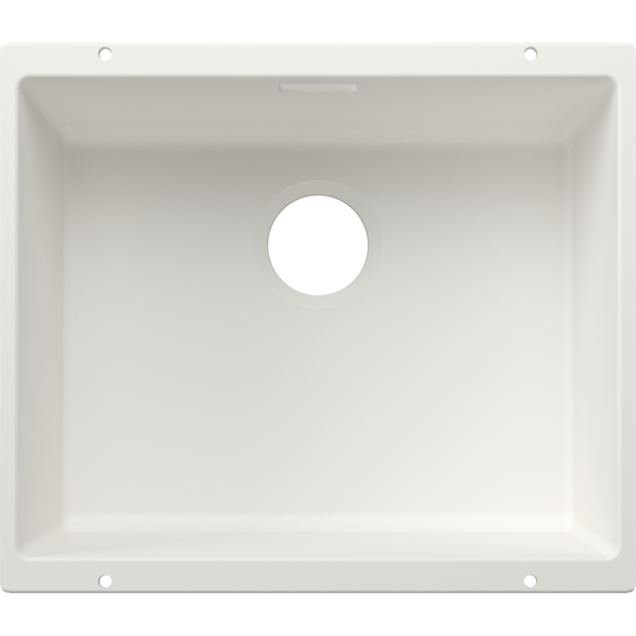 Undermount sink BLANCO Subline 500-U, 53x40 cm, white, without waste valve