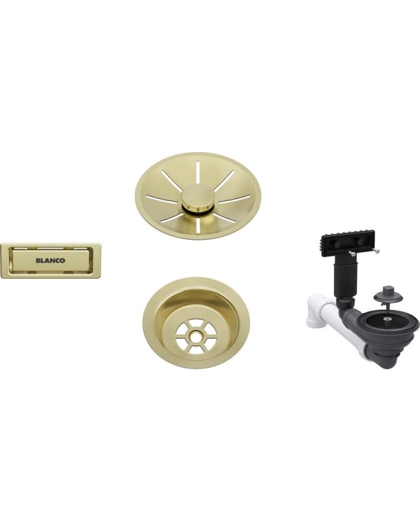 Overflow set BLANCO InFino, Satin gold, 207423
