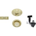 Overflow set BLANCO InFino, Satin gold, 207423