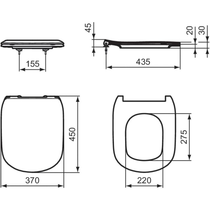 WC kate IDEAL STANDARD Tesi softclosing, T352701