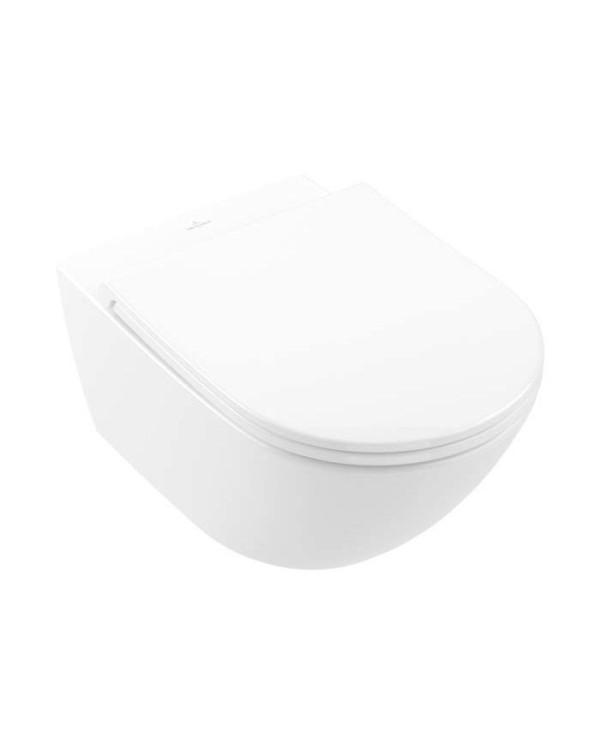 Suspended toilet VILLEROY & BOCH Universo Twist flush with slow close cover and ceramic plus coating