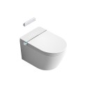 Piekaramā ierīce ar bidē funkciju "TECE" (10 pret 1) "SET2 Rimless" ar sēdekļa un pārvalka komplektu ar priekšsienas rāmi un pog