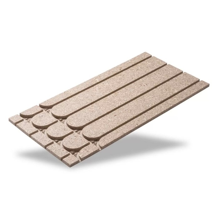 Milled dry system board with bend SEALO floor MFP 1200 x 600 x 22 mm / 150 mm