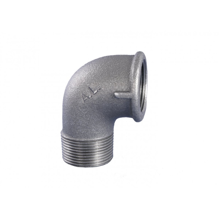 Elkonis bija GRODITZER FITTINGS (A.L.) 1 1/4"" v/uz āru. - 90°, cinkots