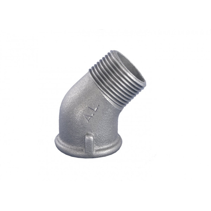 Elkonis bija GRODITZER FITTINGS (A.L.) 3/4"" v/uz āru. - 45°, cinkots