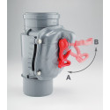 Обратный клапан для слива KARMAT DN 110, вертикальный