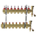 Adjustable underfloor heating collectors DANFOSS 8 rings with flow meters