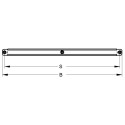 Holder for ventilation pipe with noise cancellation liner MEFA 125 mm (thread M8)
