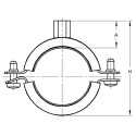 Крепление со вставкой шумоподавления MEFA 12 - 15 мм