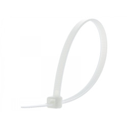 Plastmasas rāvējslēdzēja siksniņas 3.6 x 150 mm baltas, (100 gab)