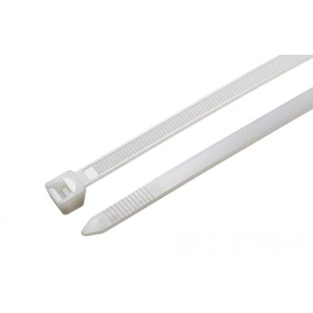 Plastmasas rāvējslēdzēja siksniņas 3.6 x 150 mm baltas, (100 gab)