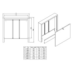 Kolektora skapis virs galvas kan-therm 11-12 gredzeniem