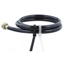 Пластиковые ремешки на молнии 12,6 х 530 мм, черные (100 шт)