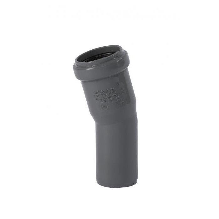 Vidaus nuotekų alkūnė OSTENDORF HT-system DN 32 x 15°, pilka