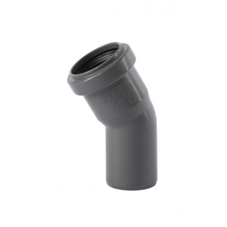 Iekšējo notekūdeņu elkonis OSTENDORF TH-sistēma DN 40 x 30°, pelēks
