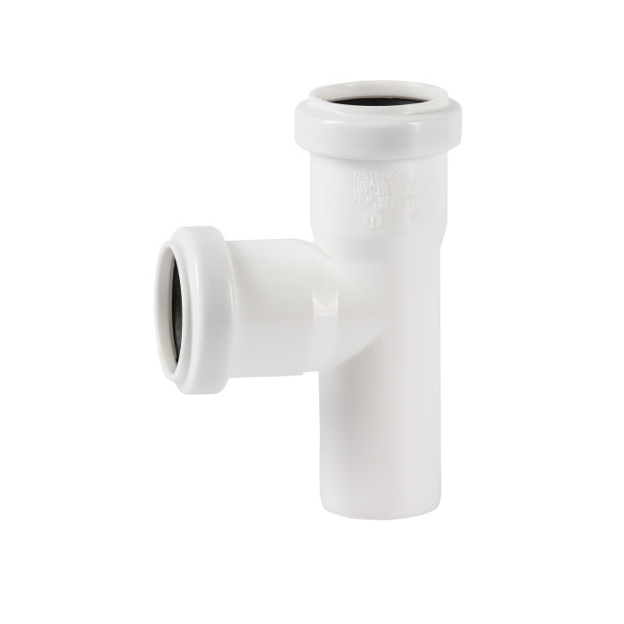 Internal sewage tee OSTENDORF HT-system DN 40 x 90°, white