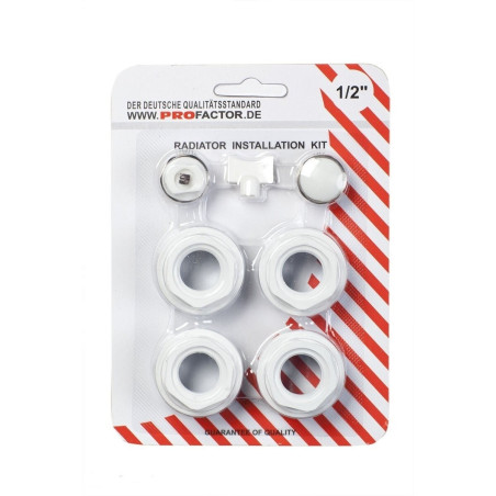 Alumiiniumradiaatori ühenduskomplekt PROFACTOR (7 in 1) - 1/2""