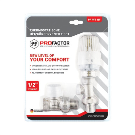 Radiaatori ühenduskomplektid PROFACTOR (3 in 1) - 1/2""