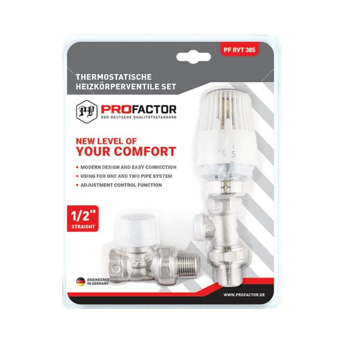 Комплекты подключения радиаторов PROFACTOR (3 в 1) - 1/2""