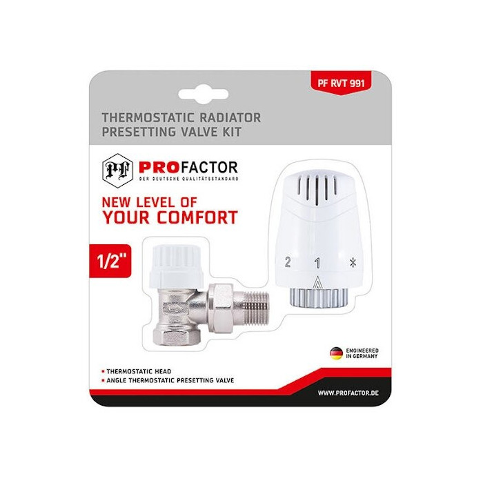 Radiaatori laadimiskomplektid PROFACTOR (2 in 1) - 1/2"" laagriplats