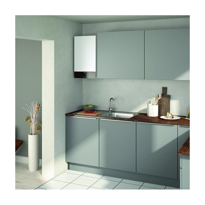 Gas condensing boiler VIESSMANN Vitodens 100-W, 3.2-32.0 kW with the possibility of connecting a tourniquet water heater, Z02286