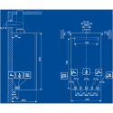 Gas boiler BUDERUS Logamax plus GB172i-24, with the possibility of connecting a volumetric water heater, 7736901154