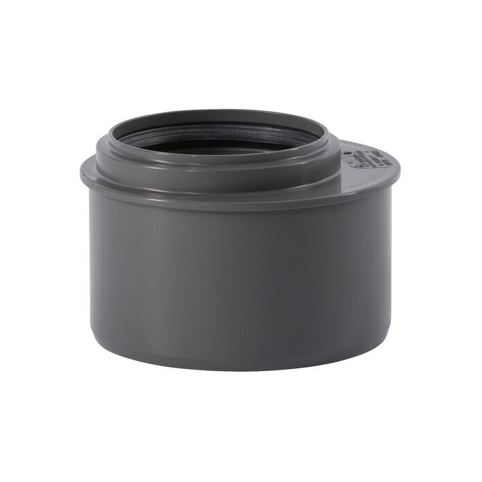 Domestic sewage short passage OSTENDORF HTsafe DN 110 x 50, gray