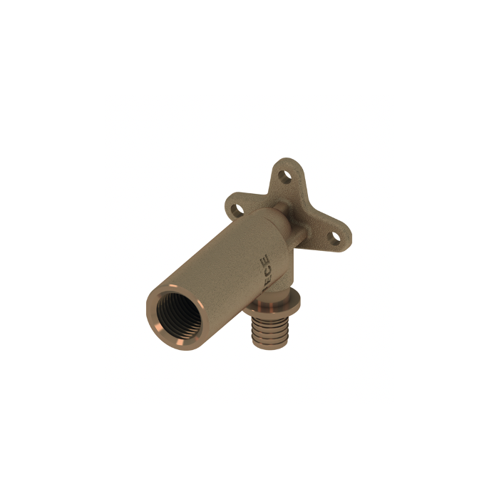 Laiendatud instrumentaalne küünarnukist pronks TECEflex, 16 x 1/2"" keskel, 708614