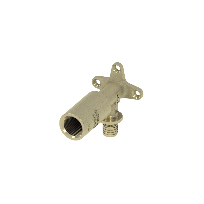 Laiendatud instrumentaalne küünarnukk messing TECEflex 16 x 1/2"" keskmine, 768502