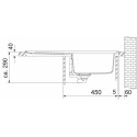 Мойка из керамогранита (гранит) FRANKE BASIS BFG 611-78, bieginal