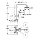 Superstructure kits Grohe New Tempesta Cosmopolitan