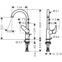 Köök (valamud) kraan HANSGROHE Logis 71130000
