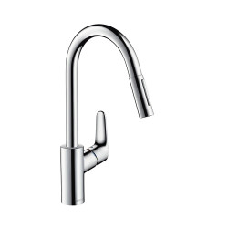 Kitchen (sinks) faucet with retractable beak HANSGROHE Focus, 31815000