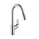 Virtuvė (plautuvės) maišytuvas su ištraukiamu snapu HANSGROHE Focus, 31815000