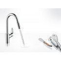 Köögi (valamute) kraan sissetõmmatava nokaga HANSGROHE Focus, 31815000