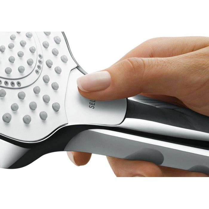 DUŠIPEA HANSGROHE Croma Select S 3jet, Vario Ecosmart, kroom/valge, 26803400