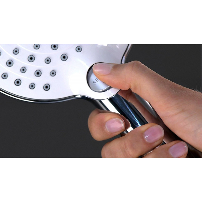 Душевая лейка HANSGROHE Raindance Select S 120 Ecosmart, Хром/Белый, 26531400