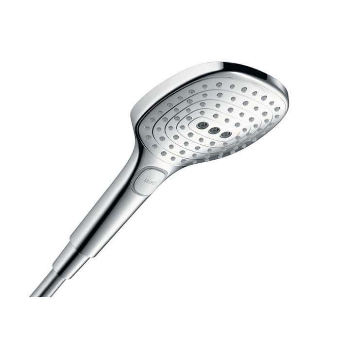 Dušipea HANSGROHE Raindance Select E 120 3 jet Ecosmart, kroomitud suled, 26520000
