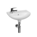 Valamu väike rippuv JIKA Lyra Plus, 400 x 310 mm, (segisti ava vasakul)