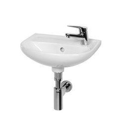 Izlietne maza piekārta JIKA Lyra Plus, 400 x 310 mm, (jaucējkrāna atvērums labajā pusē)