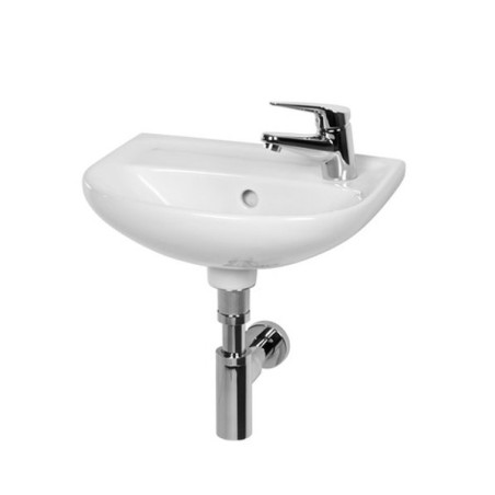 Izlietne maza piekārta JIKA Lyra Plus, 400 x 310 mm, (jaucējkrāna atvērums labajā pusē)