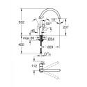 Смеситель для кухни (мойки) GROHE BauLoop, 31368000
