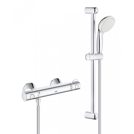 Termostata jaucējkrāna dušas GROHE Grohtherm 800 ar dušas komplektu Tempesta 600