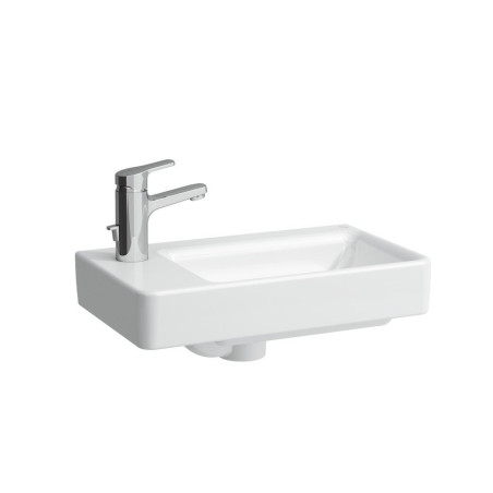 Washbasin suspended asymmetric LAUFEN Pro S, 480 x 280 mm (faucet opening on the left)